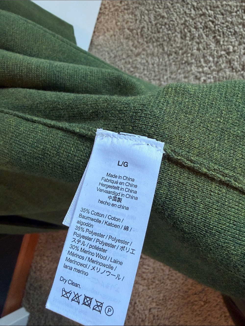 J. Crew Olive Green Open-Front Coatigan with Patch Pockets - Picture 3 of 4